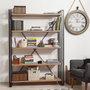 Hanah Home Cosmo Fix Estantería Industrial Pino Atlántico y Negro